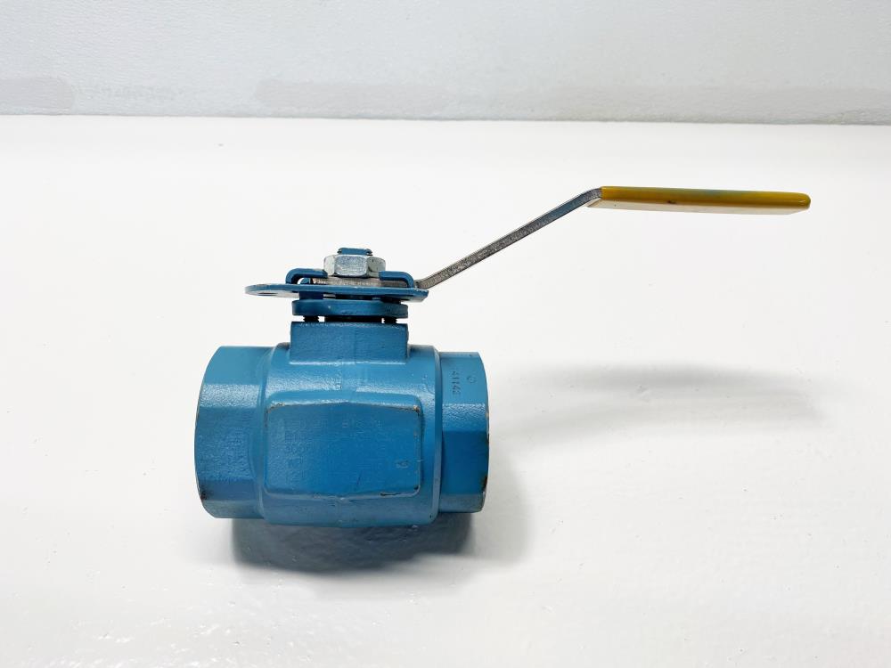 WKM Dynaseal 1-1/2" NPT Carbon Steel Ball Valve, #B138-CS-43-CS, 3000 MOP